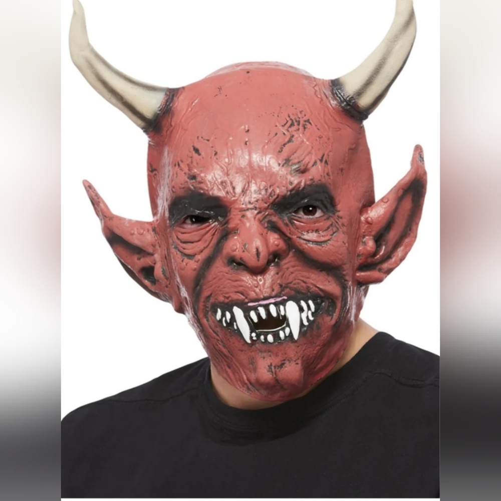 NWT! Smiffy's Devil Latex Mask
